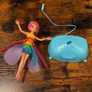 Rainbow Fairy Light-Up Doll with Pink Hair and Blue Base